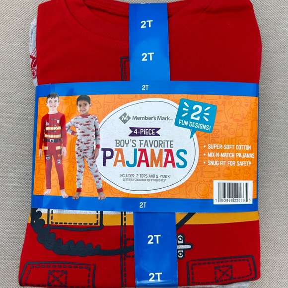 Member’s Mark 4 piece Boy’s Favorite Pajamas - Picture 2 of 6